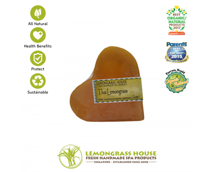 Lemongrass Heart Shaped Handmade Soap